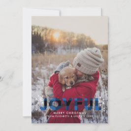 Tarjeta de Navidad con Foto de Búfalo de Cuadros A