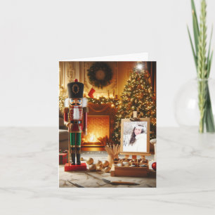 Tarjeta de Navidad con foto de Cascanueces