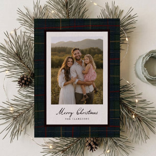 Tarjeta de Navidad con foto de cuadros oscuros
