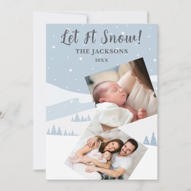 Tarjeta de Navidad con Foto de Escena de Déjalo Ca (Anverso)