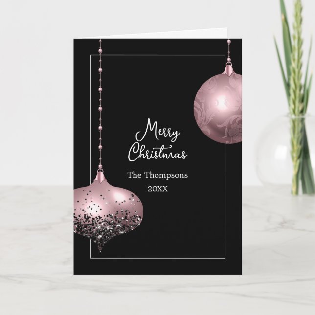 Tarjeta de Navidad con foto de familia Collage (Anverso)