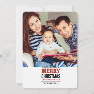 Tarjeta de Navidad con Foto de Feliz Navidad