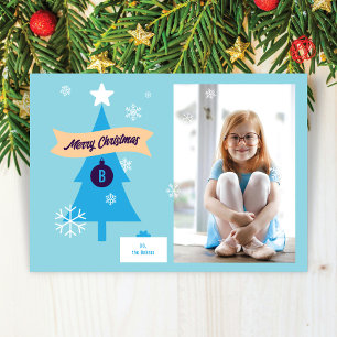 Tarjeta de Navidad con Foto de Iconos de Navidad M