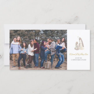 Tarjeta de Navidad con Foto de la Natividad