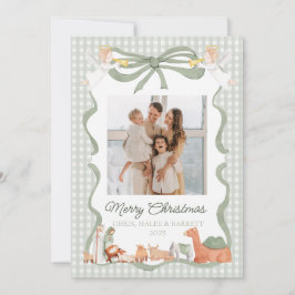 Tarjeta de Navidad con foto de la Natividad Cristi