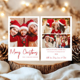 Tarjeta de Navidad con Foto de las Fiestas