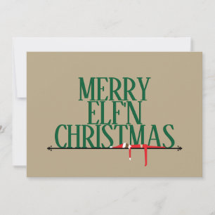 Tarjeta de Navidad con Foto de Letrero de Saludo d