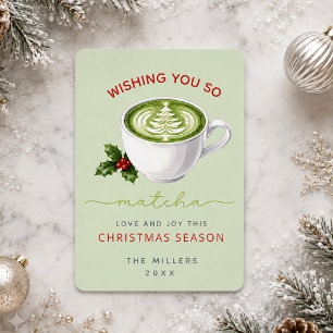 Tarjeta de Navidad con Foto de Mucho Matcha Amor