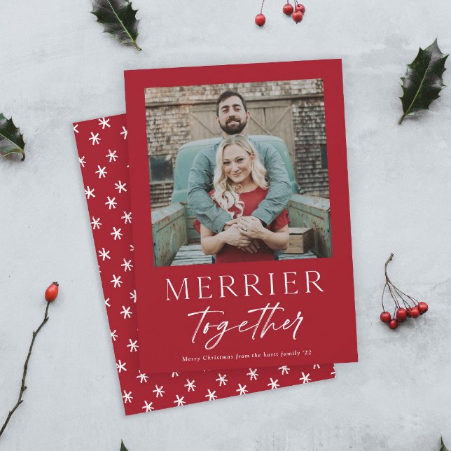 Tarjeta de Navidad con Foto de Presupuesto Alegre  (Subido por el creador)