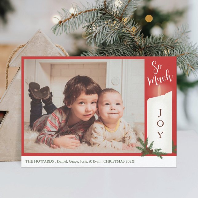 Tarjeta de Navidad con foto de vela (Subido por el creador)