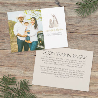 Tarjeta de Navidad con Foto del Nacimiento