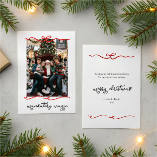 Tarjeta de Navidad con foto divertida de Santa y a