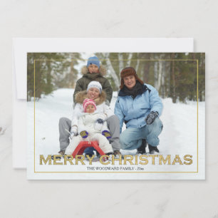 Tarjeta de Navidad con Foto enmarcada