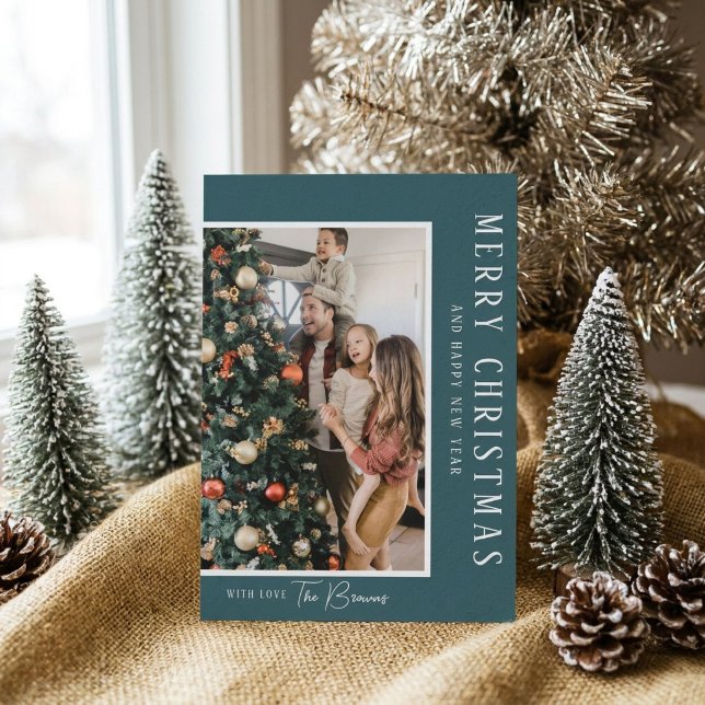 Tarjeta de Navidad con Foto Familiar (Subido por el creador)