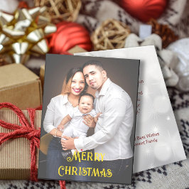 Tarjeta de Navidad con Foto Familiar