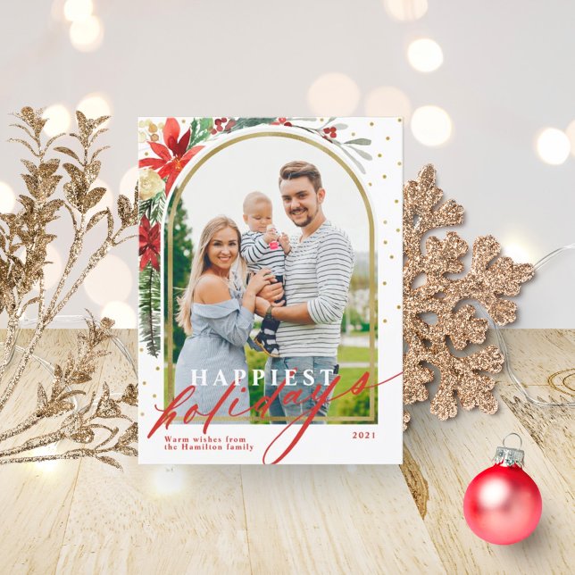 Tarjeta de Navidad con Foto Familiar de las Fiesta (Subido por el creador)