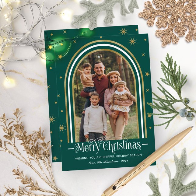 Tarjeta de Navidad con Foto Familiar de Marco Arqu (Subido por el creador)