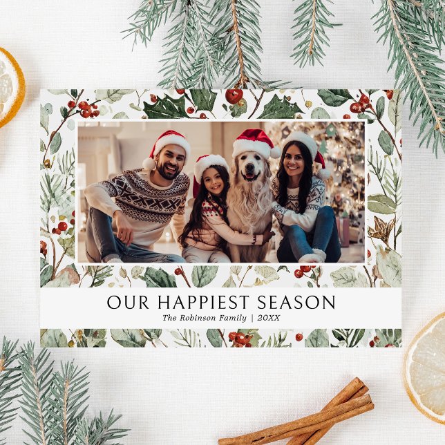 Tarjeta de Navidad con Foto Familiar de Nuestra Te (Subido por el creador)