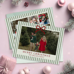 Tarjeta de Navidad con Foto Familiar de Raya Salvi