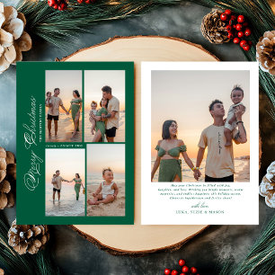 Tarjeta de Navidad con Foto Familiar en Script Mod