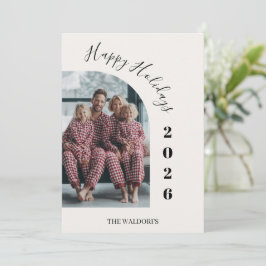 Tarjeta de Navidad con Foto Familiar | Felices Fie