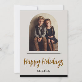 Tarjeta de Navidad con Foto Familiar | Felices Fie
