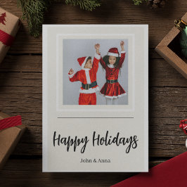 Tarjeta de Navidad con Foto Familiar | Felices Fie