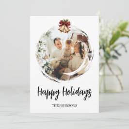 Tarjeta de Navidad con Foto Familiar | Felices Fie