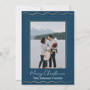 Tarjeta de Navidad con Foto Familiar Inspirada en