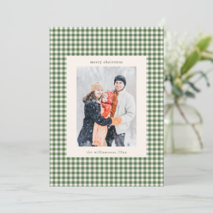 Tarjeta de Navidad con Foto Familiar Personalizada