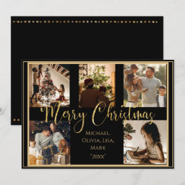 Tarjeta de Navidad con Foto Feliz Navidad Letra Do