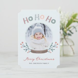 Tarjeta de Navidad con Foto Ho Ho Ho