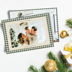 Tarjeta de Navidad con Foto Horizontal de Buffalo