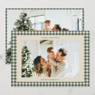 Tarjeta de Navidad con Foto Horizontal de Buffalo
