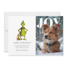 Tarjeta de Navidad con foto personalizada de Grinc