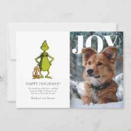 Tarjeta de Navidad con foto personalizada de Grinc