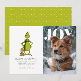 Tarjeta de Navidad con foto personalizada de Grinc