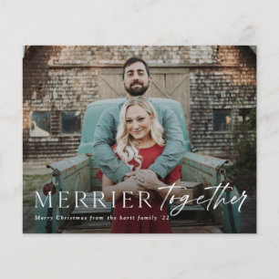Tarjeta de Navidad con Foto Presupuesto Más Alegre