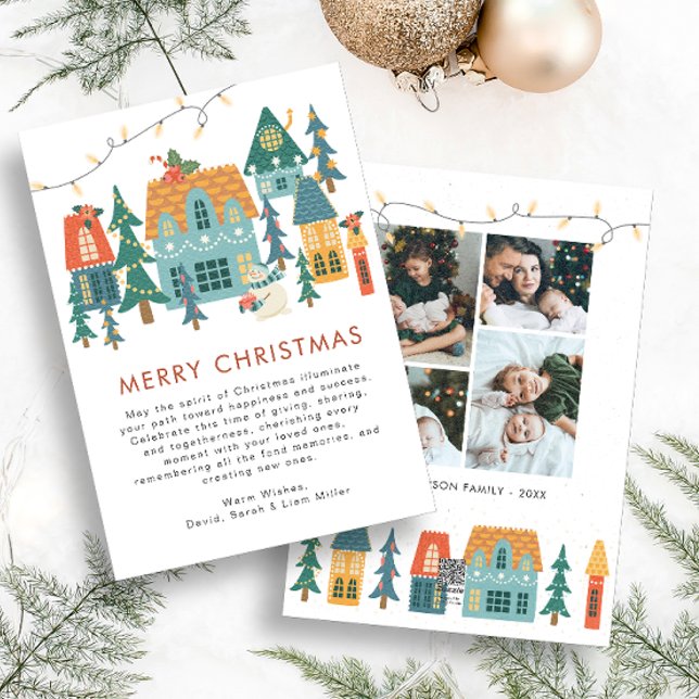 Tarjeta de Navidad con Foto Retro (Subido por el creador)