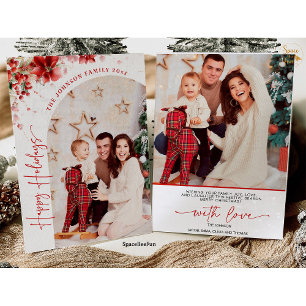 Tarjeta de Navidad con Foto Tarjeta Familiar de Na