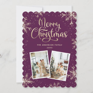 Tarjeta de Navidad con Foto Violet 2