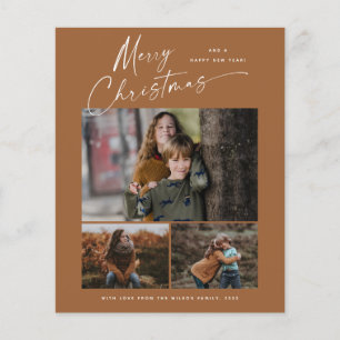 Tarjeta de Navidad con Foto y Guión Navideño 3 Pre