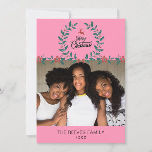 Tarjeta de Navidad con Fotografía Familiar