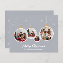 Tarjeta de Navidad con Fotos Familiares