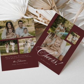 Tarjeta de Navidad con Fotos Modernas 6 Fotos
