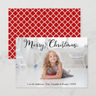 Tarjeta de Navidad con fuente en espiral de Navida