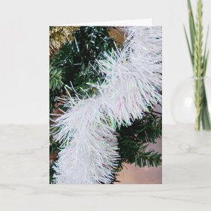 Tarjeta de Navidad con guirnalda