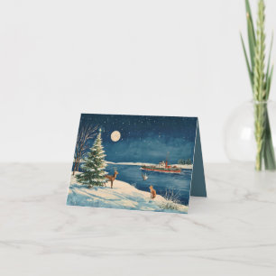 Tarjeta de Navidad con historia de Hudson Valley A
