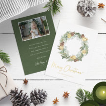 Tarjeta de Navidad con Hojalata