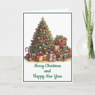 Tarjeta de Navidad con imagen de árbol de Navidad
